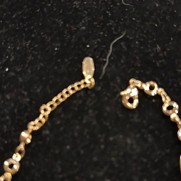Gold Heart and Key 18k GP Bracelet - Picture 2 of 3